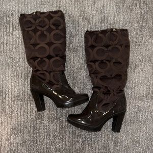 Coach Loryn Quilted Rain Boots